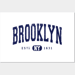 Brooklyn NY Distressed Retro Souvenir Posters and Art